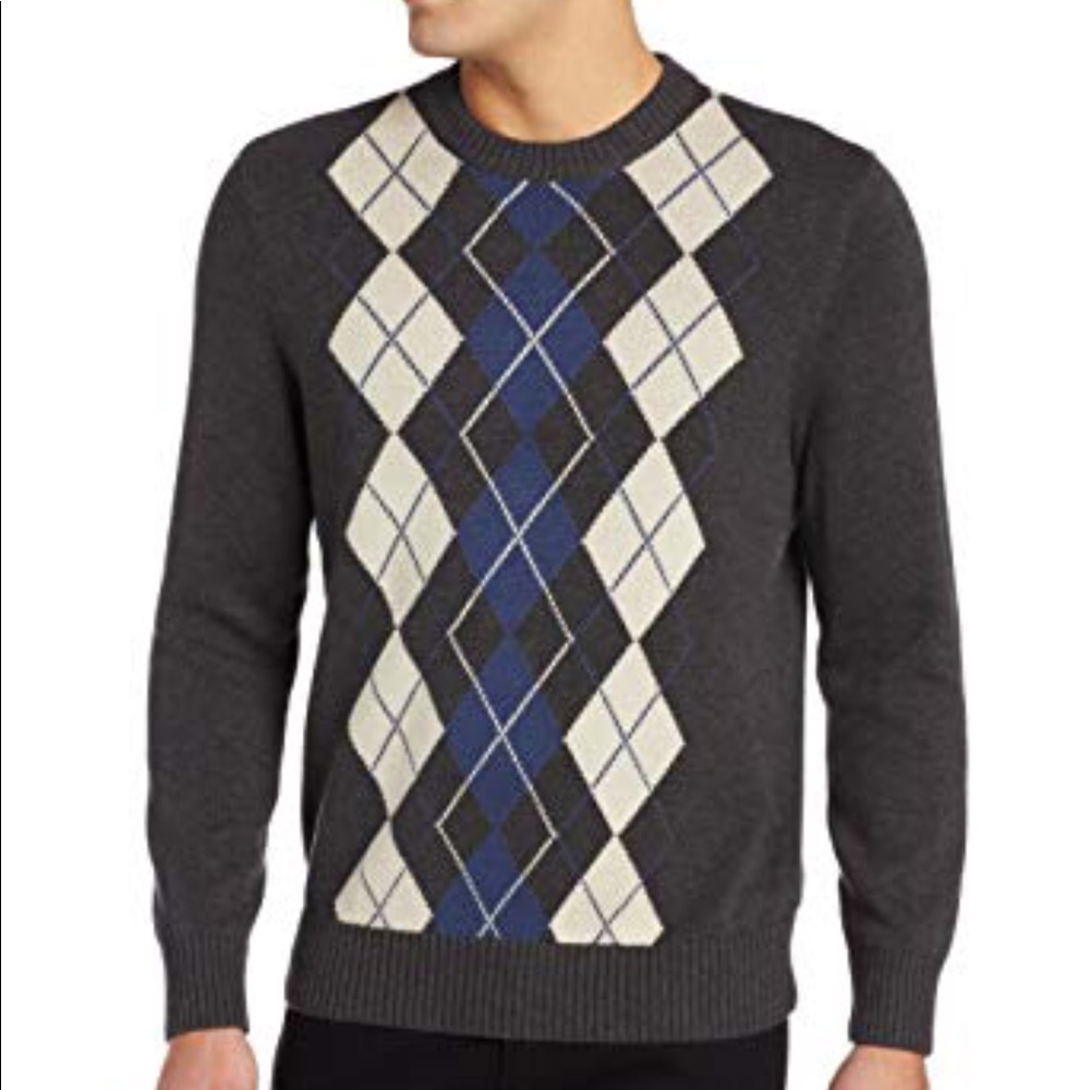 Dockers 100% Cotton sz. L Argyle Sweater/ LIKE NEW